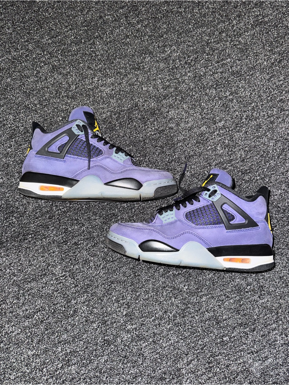 Jordan Purple Suede & Black High-Top Sneakers